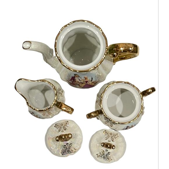 Vintage Elegant Royal Teaset Tea Set Coffee Set 1960s Lusterware - Picture 4 of 12